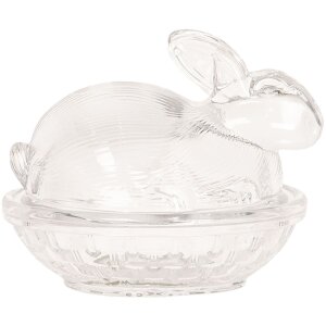Clayre & Eef 6GL2508 Oală de sticlă ovală pentru...