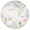 Clayre & Eef BUTDP farfurie mică Ø 19 cm porțelan flori fluture
