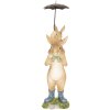 Decorațiune Iepuraș sub umbrelă 8x7x25 cm