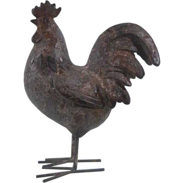 Clayre & Eef Decorațiune Cocoș 19x9x24 cm Multicolor