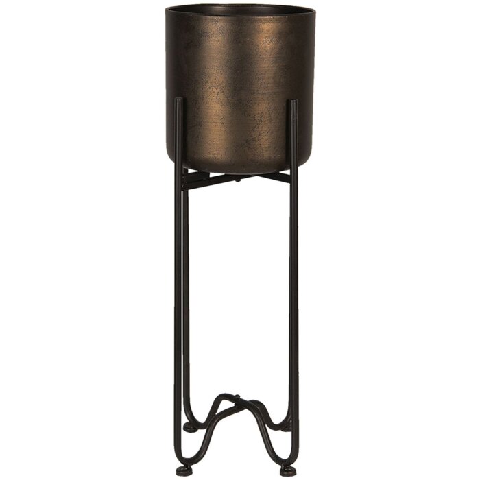 Clayre & Eef 6Y3588 Suport pentru plante fier maro bronz Ø 20x60 cm