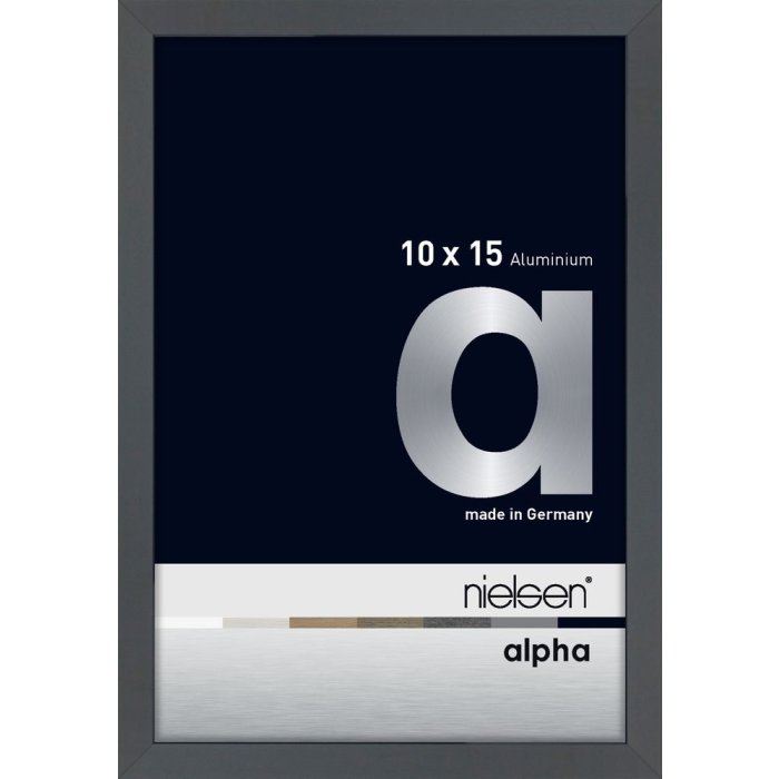 Nielsen aluminiu cadru Alpha 10x15 cm gri închis lucios