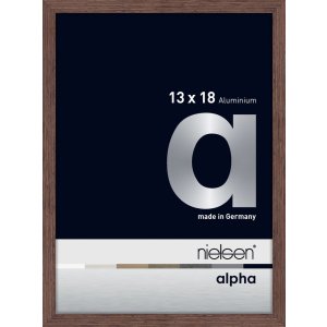 Nielsen aluminiu cadru Alpha 13x18 cm wengé lumina