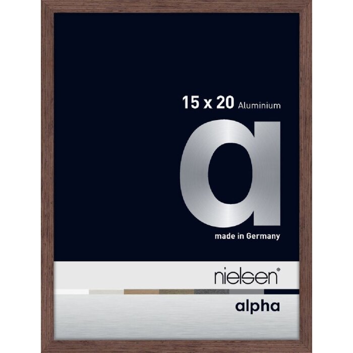 Nielsen aluminiu cadru Alpha 15x20 cm wengé lumina