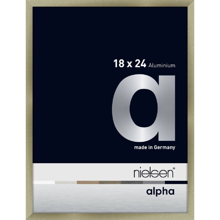 Nielsen aluminiu cadru Alpha 18x24 cm oțel inoxidabil periat