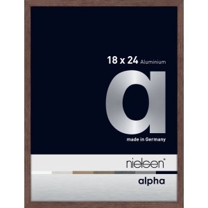 Nielsen aluminiu cadru Alpha 18x24 cm wengé lumina