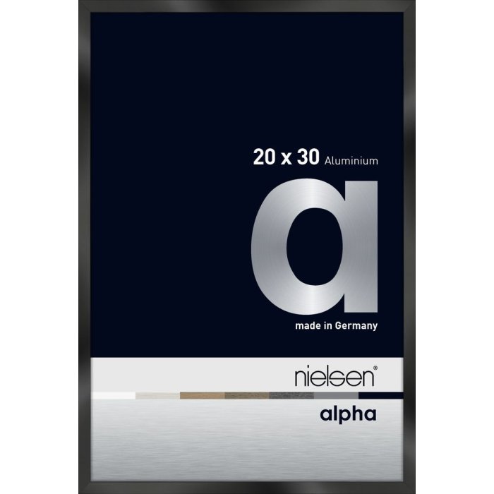 Nielsen aluminiu cadru foto Alpha 20x30 cm anodizat negru lucios