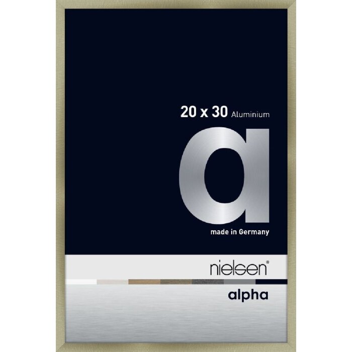 Nielsen aluminiu cadru Alpha 20x30 cm oțel inoxidabil periat