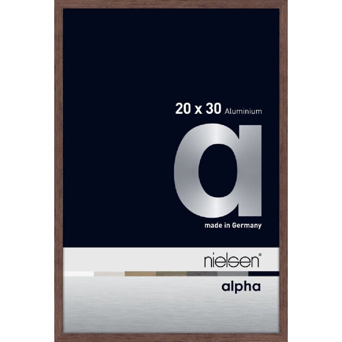 Nielsen aluminiu cadru Alpha 20x30 cm wengé lumina