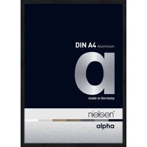 Nielsen Alpha aluminiu cadru foto 21x29.7 cm negru mat