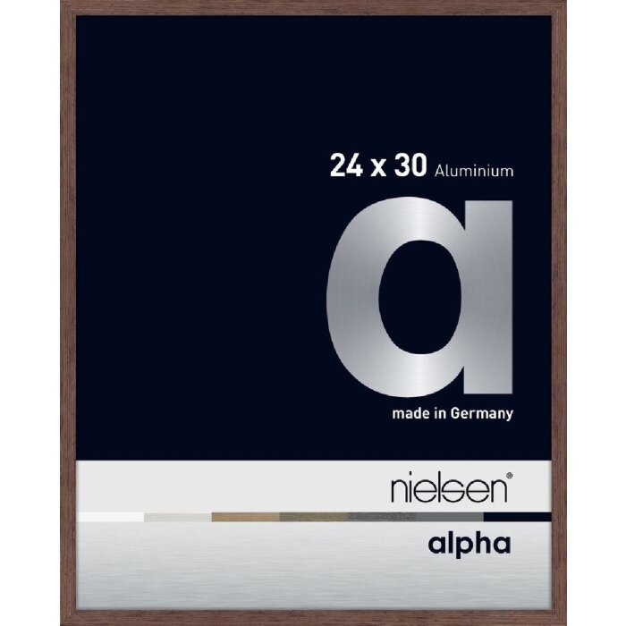 Nielsen aluminiu cadru Alpha 24x30 cm wengé lumina