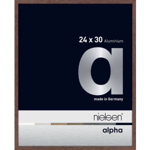 Nielsen aluminiu cadru Alpha 24x30 cm wengé lumina