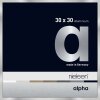 Nielsen Aluminium Picture Frame Alpha 30x30 cm Silver Normal Glass Made in Germany