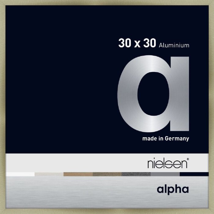 Nielsen aluminiu cadru Alpha 30x30 cm oțel inoxidabil periat