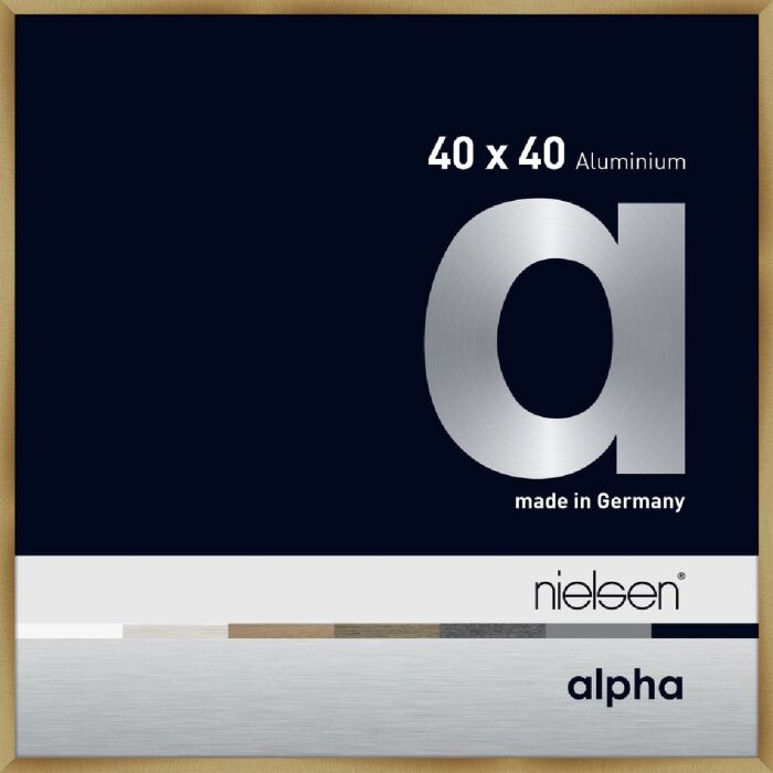 Nielsen aluminiu cadru Alpha 40x40 cm periat chihlimbar
