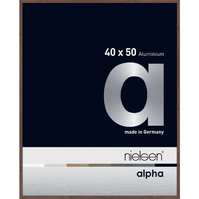 Nielsen aluminiu cadru Alpha 40x50 cm wengé lumina