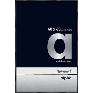 Nielsen aluminiu cadru Alpha 40x60 cm anodizat negru lucios