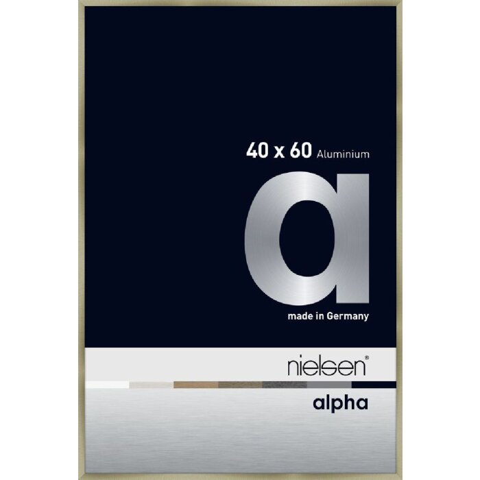 Nielsen aluminiu cadru Alpha 40x60 cm oțel inoxidabil periat