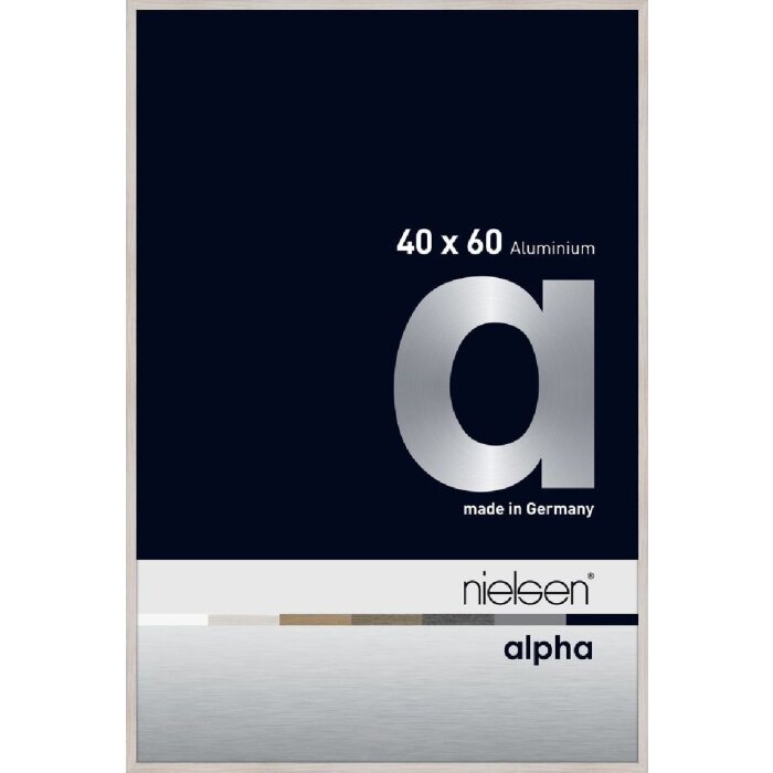 Nielsen aluminiu cadru Alpha 40x60 cm stejar alb