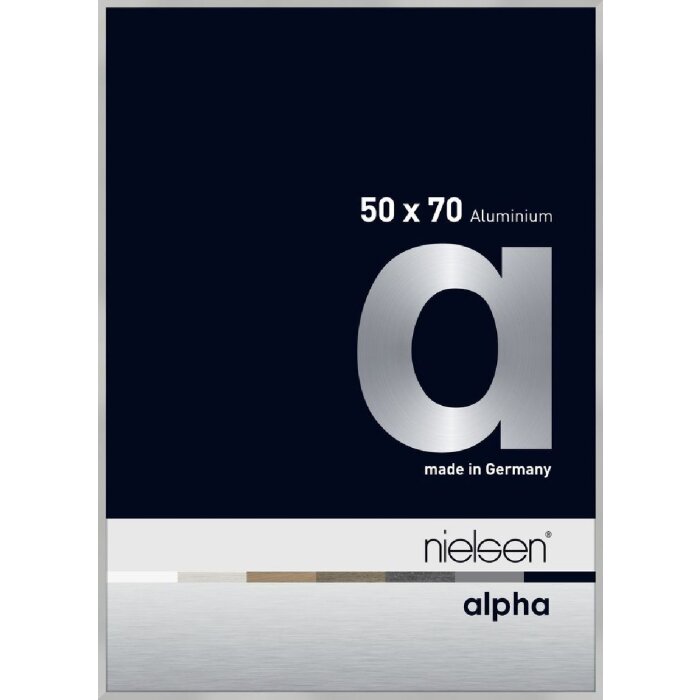 Nielsen aluminiu cadru Alpha 50x70 cm argint mat