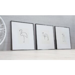 Nielsen aluminiu cadru Alpha 50x70 cm oțel inoxidabil periat