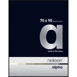 Nielsen aluminiu cadru Alpha 70x90 cm anodizat negru mat