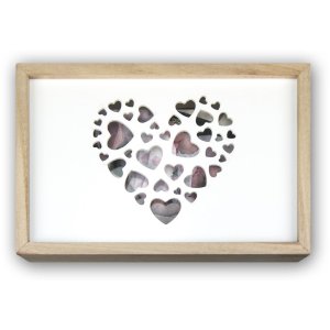 ZEP cutie foto din lemn Love 28.5x18.5x5 cm pentru...