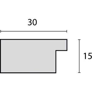 ZEP Nelson cadru din lemn 50x70 cm negru