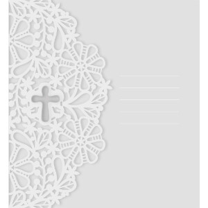 ZEP Kommunion Fotoalbum grau 24x24 cm Papiereinband 40...