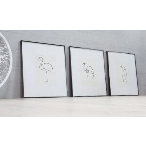 Nielsen Aluminium Picture Frame Alpha Normal Glass Anodised 7.8 mm