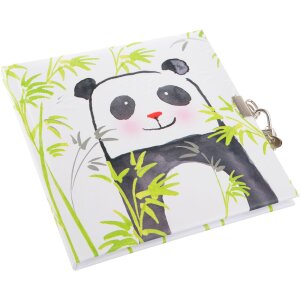 Goldbuch Tagebuch Panda 16,5x16,5 cm 96 weiße Seiten