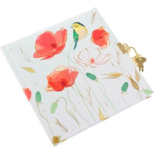 Goldbuch Tagebuch Tender Flowers 16,5x16,5 cm weiß