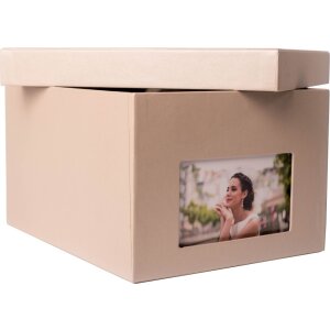 HNFD XL Photo Box Kandra 700 fotografii 15x20 cm Taupe Metallic