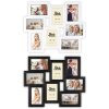 ZEP Tolosa Fotogalerie Kunststoffrahmen 8 Fotos 10x15 cm schwarz weiß 51x42 cm