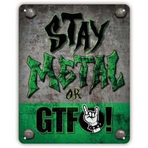 ZEP semn metalic STAY 30x40x0.3 cm