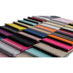HNFD Spiralalbum Khari 50 weiße oder schwarze Seiten 24x25 cm