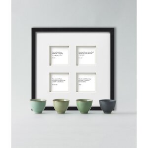 Walther Stockholm 3D cadru din lemn galerie 4 fotografii 10x10 cm negru