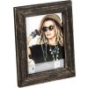 Walther Lou Wooden Photo Frame 15x20 cm Black Shabby Chic Vintage MDF Back Panel
