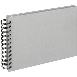 Walther Spiralalbum Cloth grau 23x17 cm Leineneinband 40...