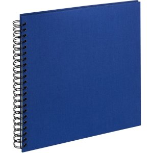 Walther Spiralalbum Cloth blau 30x30 cm