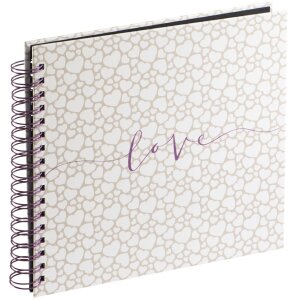 Album spiralat Romance, 28x24 cm, 40 pagini negre