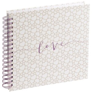 Album spiralat Romance, 28x24 cm, 40 pagini albe