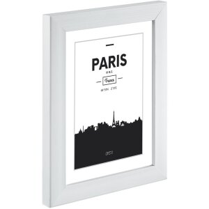 Cadru din plastic Paris 10x15 cm alb