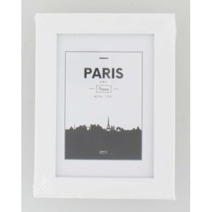 Cadru din plastic Paris 10x15 cm alb
