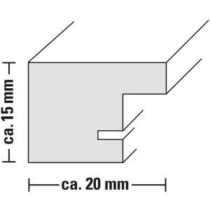 Hama Kunststoffrahmen Paris 40x50 cm weiß