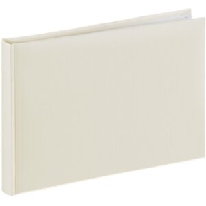 Hama Kleinalbum Fine Art 24x17 cm weiß 36 Seiten Strukturpapier Einband