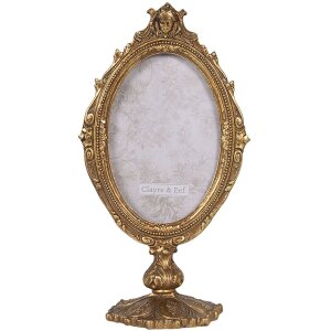 Clayre & Eef Fotorahmen 14x9x26 cm 10x15 cm gold