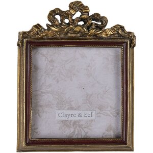 Clayre & Eef Fotorahmen 9x1x11 cm 7x7 cm gold