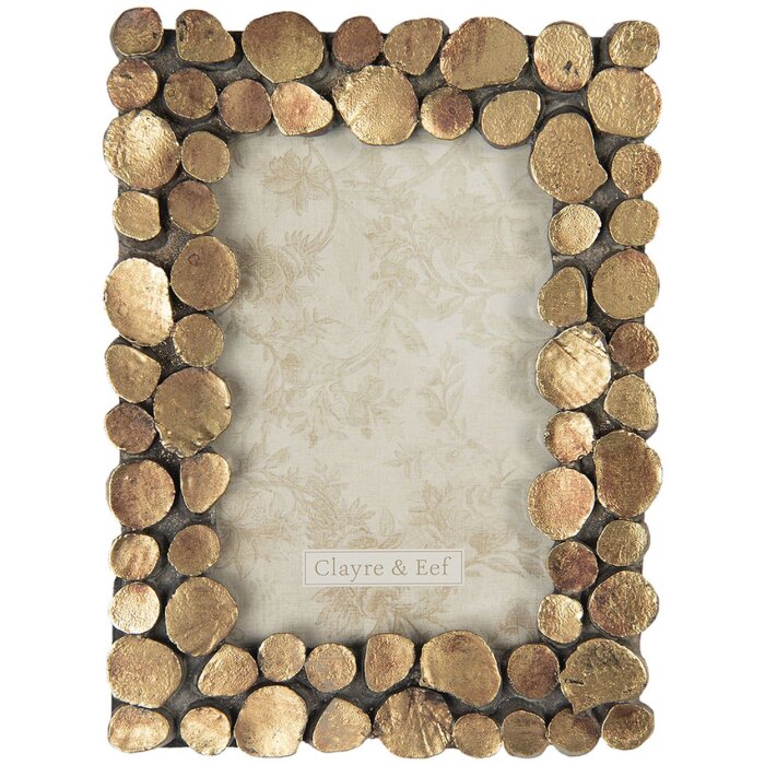 Clayre & Eef Fotorahmen 15x2x20 cm 10x15 cm braun