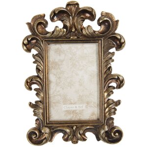 Clayre & Eef Fotorahmen 18x2x27 cm 10x15 cm gold